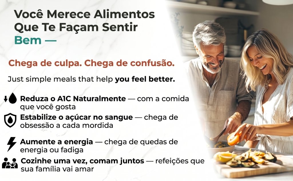 Refeição saudável para diabéticos